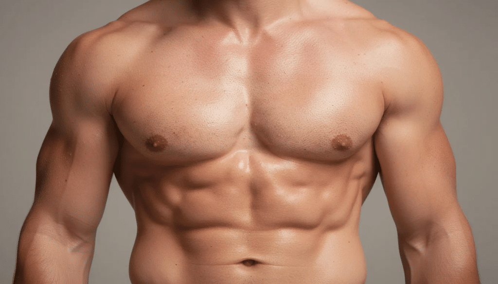 AI. fit man without a shirt