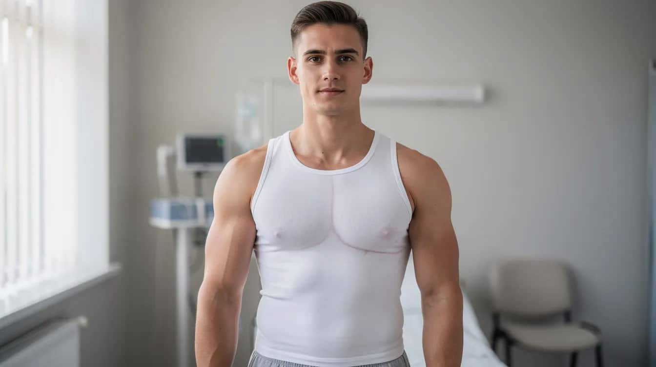 young man with medical equipment